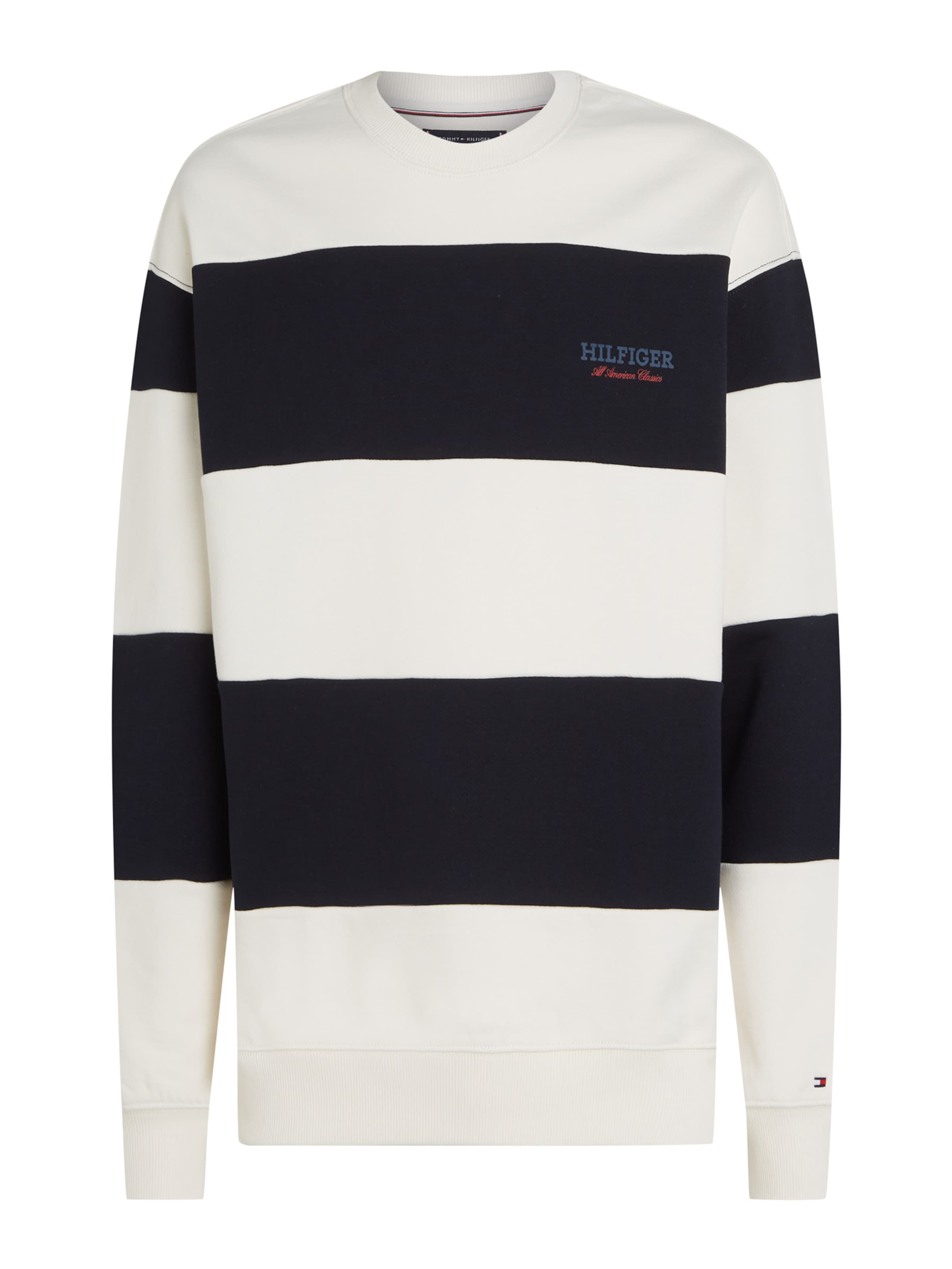 TOMMY HILFIGER Sweatshirt in Navy / Wool white, Item view