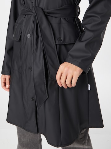 RAINS Ανοιξιάτικο και φθινοπωρινό παλτό σε μαύρο