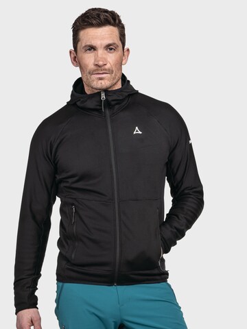 Schöffel Funktionele fleece-jas 'Cascata' in Zwart: voorkant