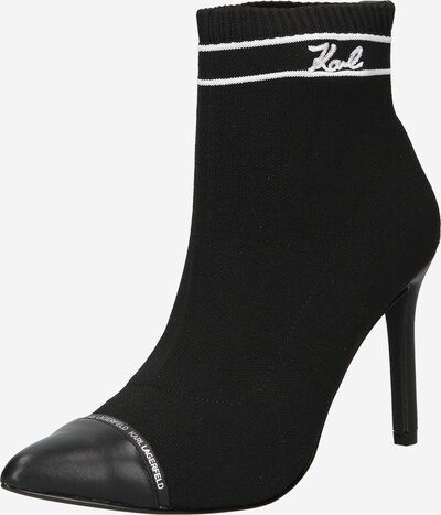 Karl Lagerfeld Botas pelo tornozelo 'PANDARA' em preto / branco, Vista do produto