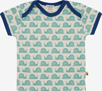 loud + proud Shirt 'Schnecken' in Grün: Vorderseite