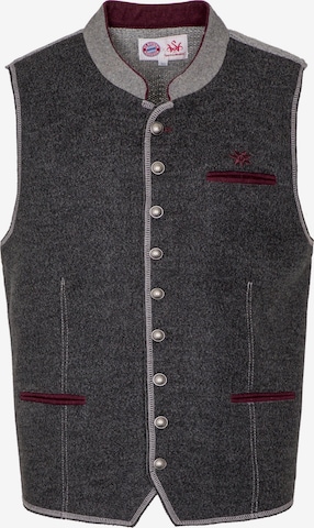 SPIETH & WENSKY Traditional Vest 'FCB - Tarock' in Grey: front