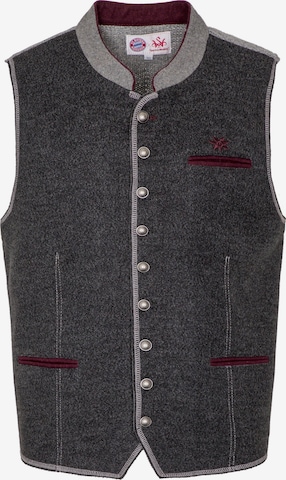 Gilet folklorique 'FCB - Tarock' SPIETH & WENSKY en gris : devant