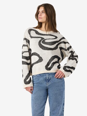 Noisy may Sweater 'NMKOURTNEY' in Beige: front