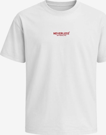 Neverless Shirt 'Spider Lilies' in Weiß: Vorderseite