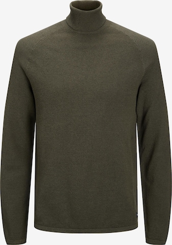 JACK & JONES Sweater 'HILL' in Green: front