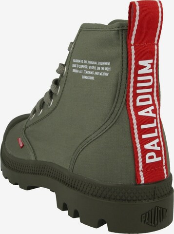 Boots stringati di Palladium in verde