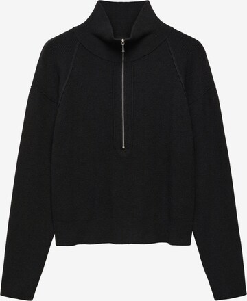 MANGO Pullover 'ROLON' in Schwarz: predná strana