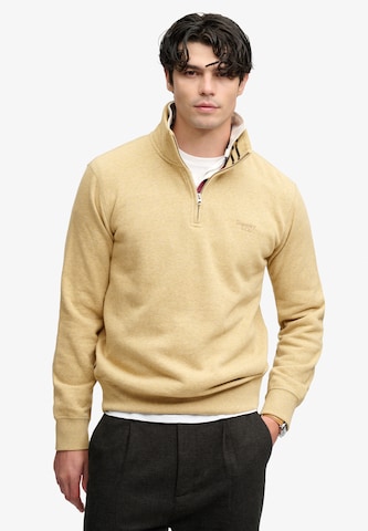 Superdry & Co Sweatshirt 'Essential Serif' in Beige: voorkant