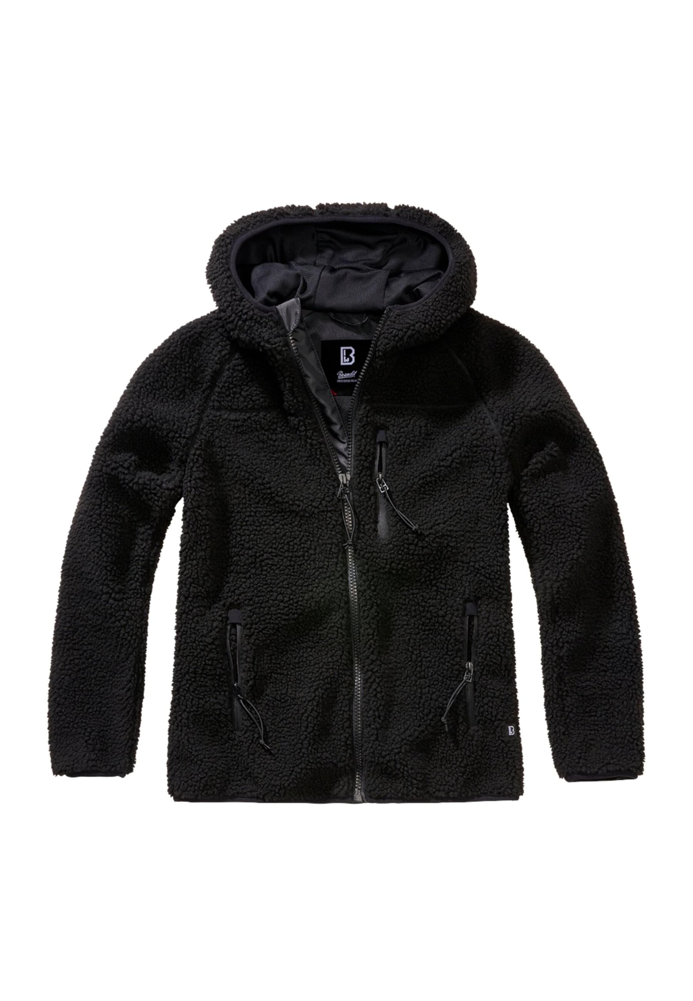 Brandit Between-season jacket in Black: front