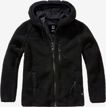 Brandit Fleece jacket in Black: front