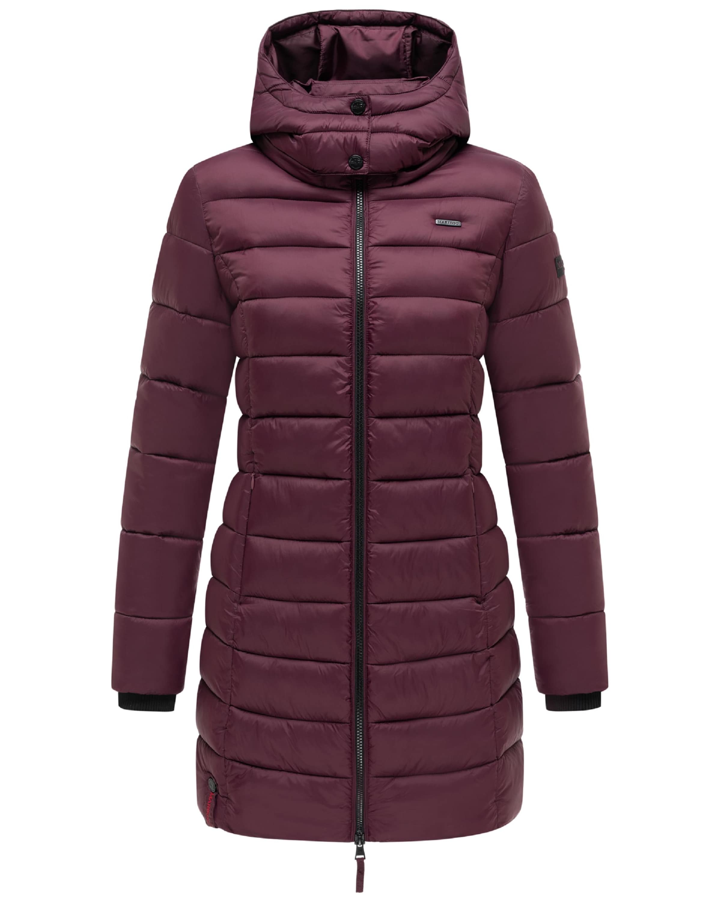 MARIKOO Wintermantel 'Abendsternchen' in Rood: voorkant