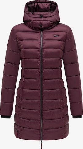 MARIKOO Wintermantel 'Abendsternchen' in Rood: voorkant