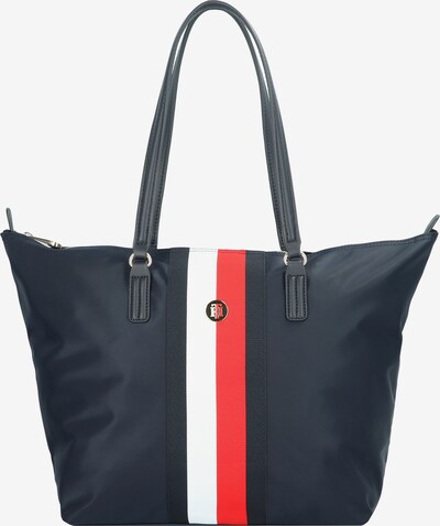 TOMMY HILFIGER Shopper 'Poppy' in nachtblau / rot / weiß, Produktansicht