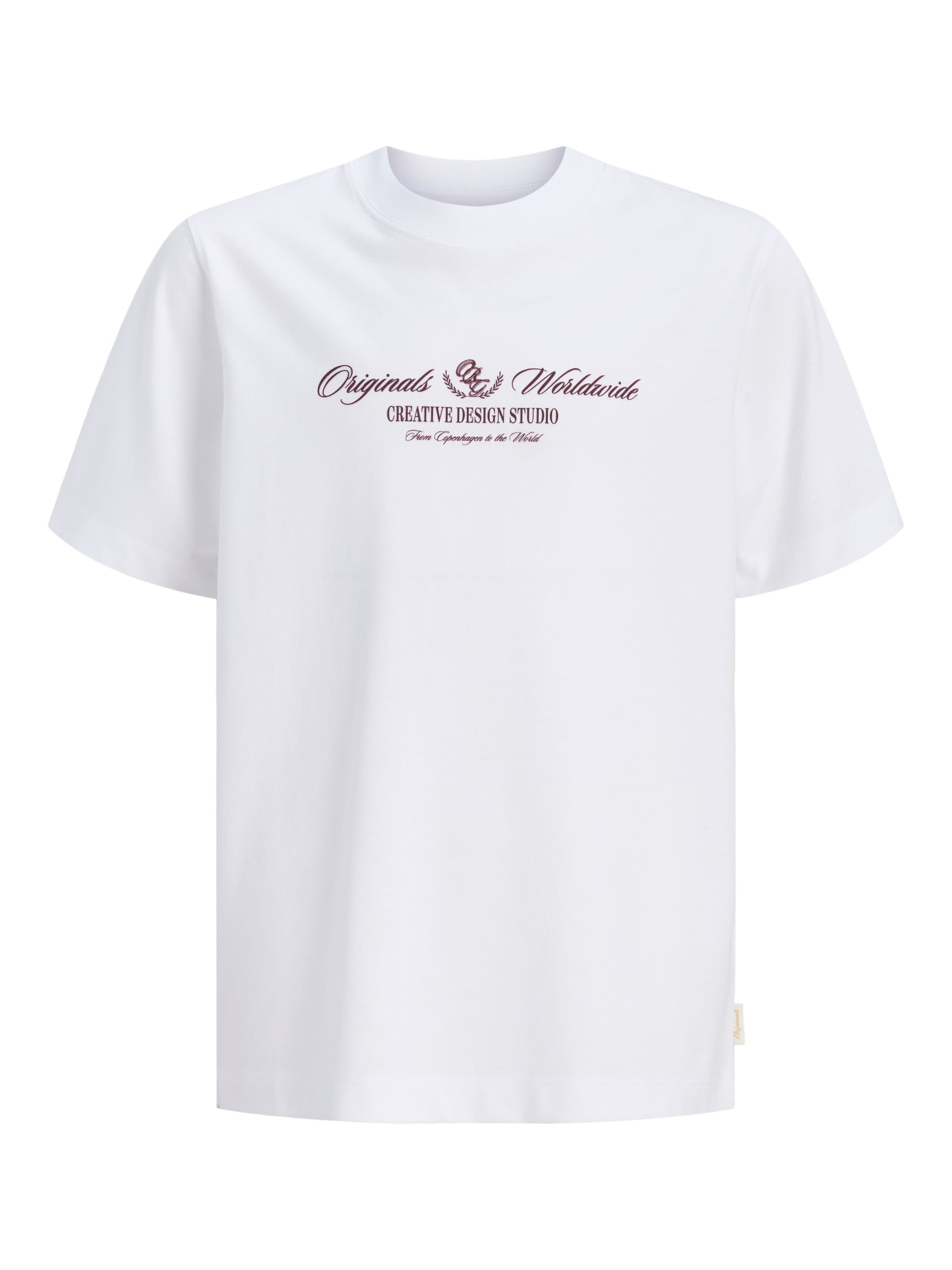 T-Shirt Jack & Jones Junior en blanc : devant