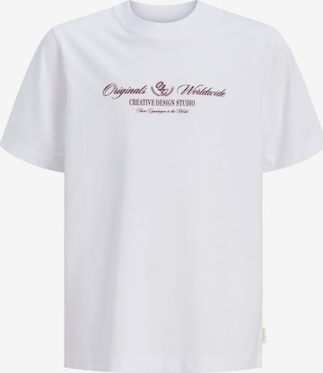 T-Shirt Jack & Jones Junior en blanc : devant