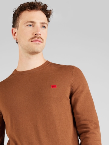 HUGO Pullover 'San Cassius' in Braun