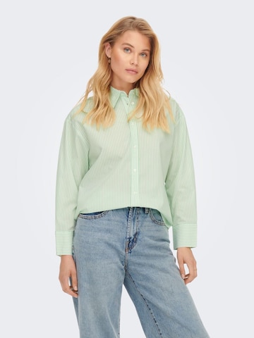 ONLY Blouse 'Githa' in Groen: voorkant