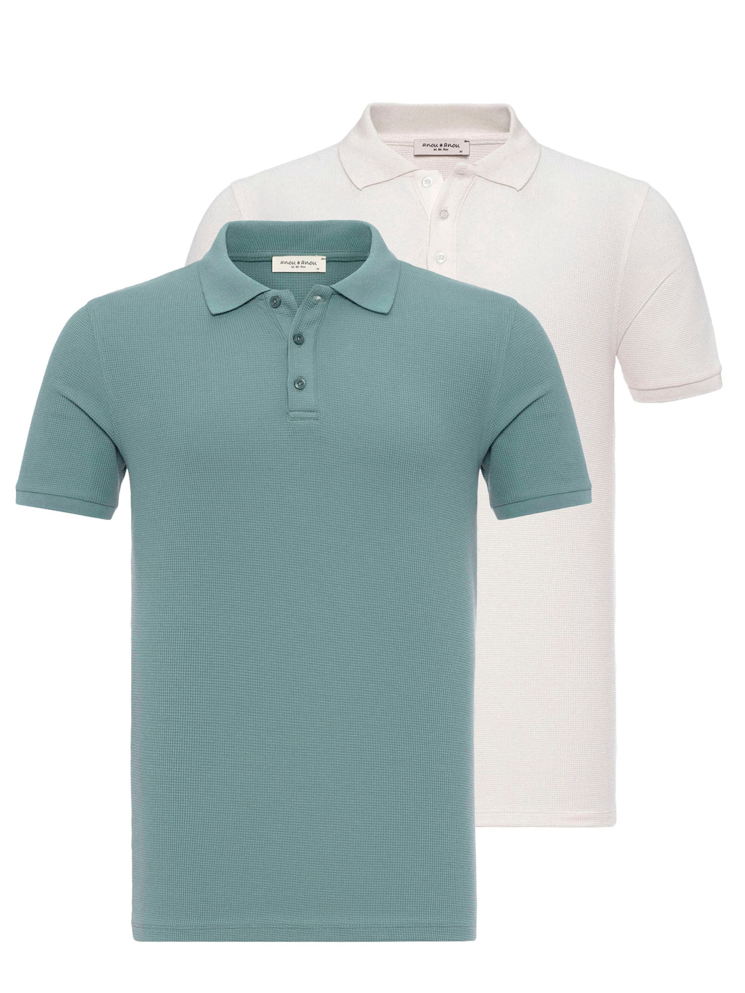 Anou Anou Poloshirt in Grün: Vorderseite