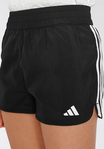 ADIDAS SPORTSWEAR Regular Workout Pants 'Essentials Aeroready 3-Stripes' in Black