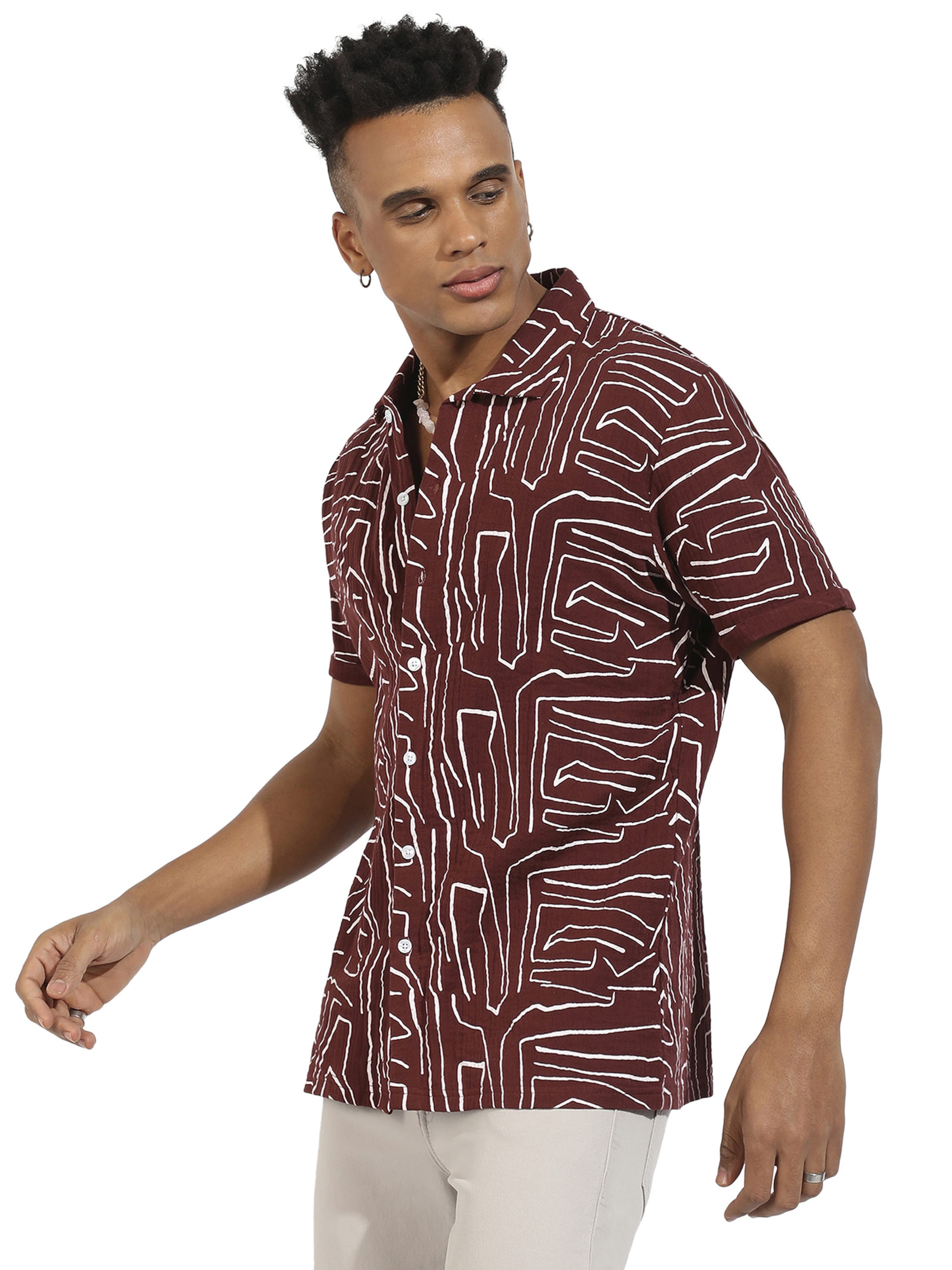 Campus Sutra Comfort fit Koszula 'Archer' w kolorze czerwony