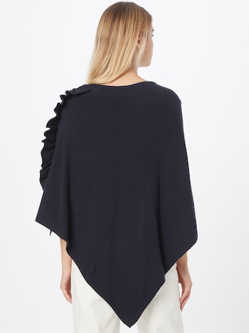 Cream Cape 'Odette' in Blue