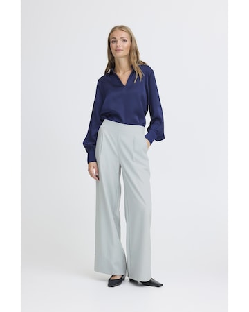 Loosefit Pantalon ICHI en bleu : devant