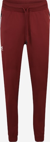 UNDER ARMOUR Sportovní kalhoty – červená: přední strana