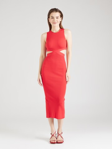 Bershka Knitted dress in Red: front