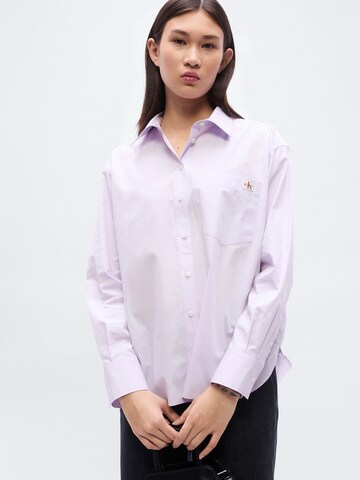 Calvin Klein Jeans Bluse in Lila
