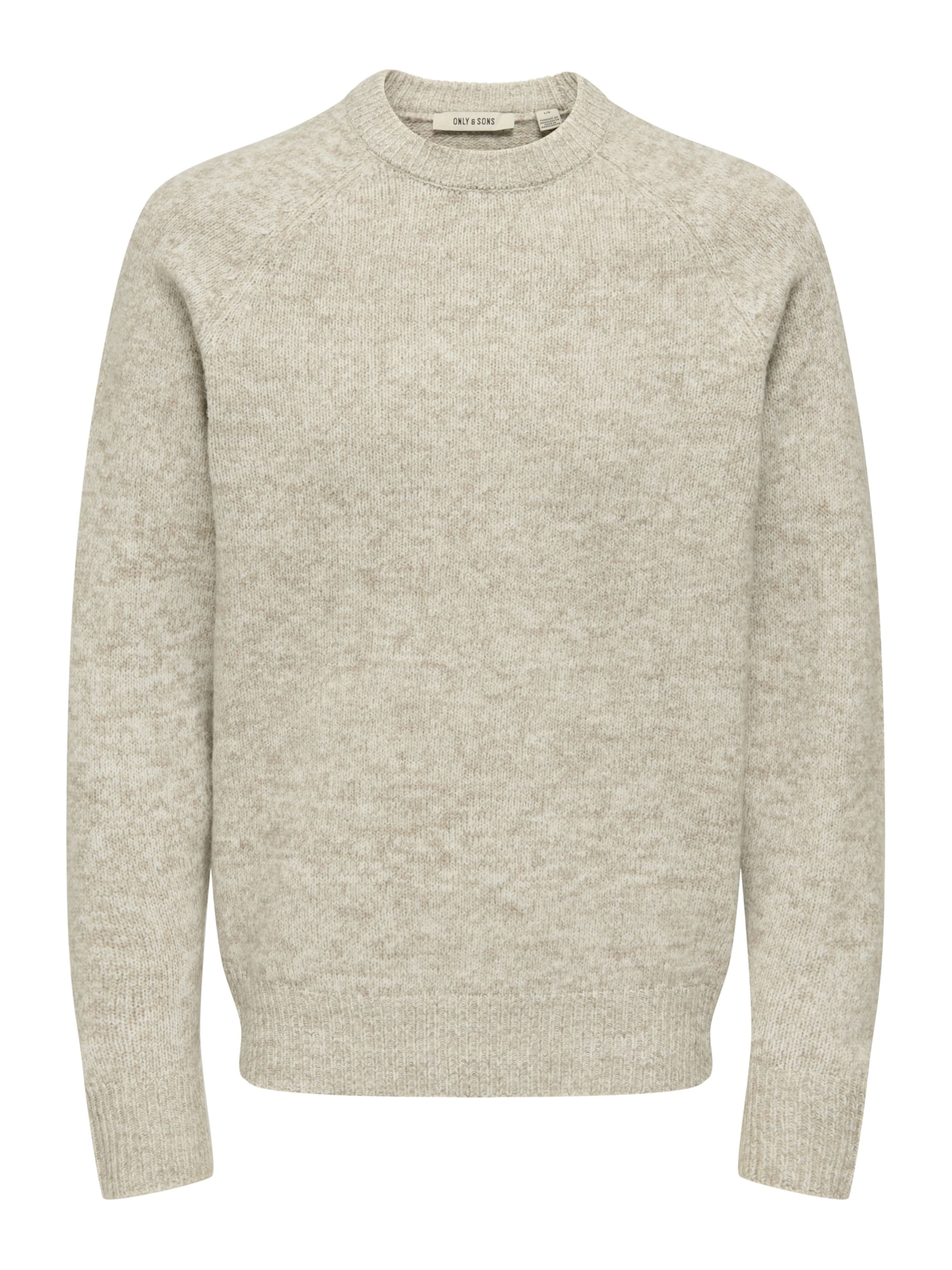 Only & Sons Πουλόβερ 'ONSBERNO' σε μπεζ: μπροστά