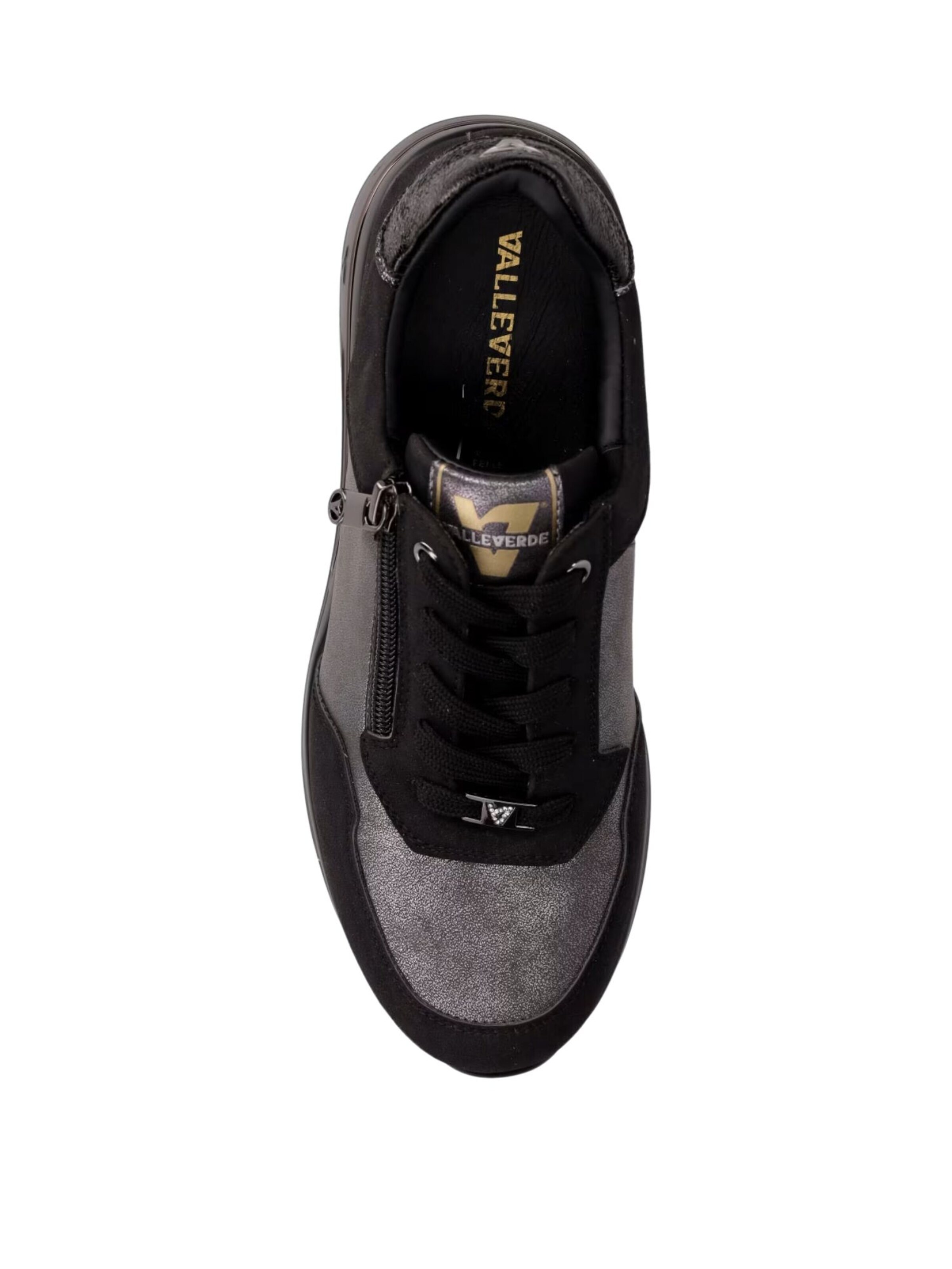 Sneaker bassa 'Valleverde Sneakers Metal' di Valleverde in nero