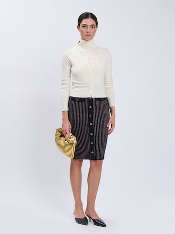 Influencer Knit Cardigan in Beige