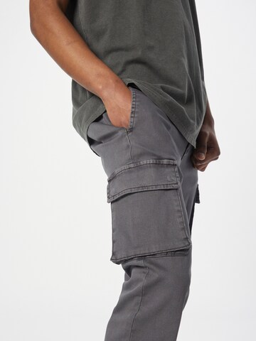 INDICODE JEANS Regular Cargo Jeans 'Albani' in Grey