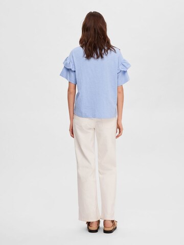 SELECTED FEMME T-Shirt 'Rylie' in Blau