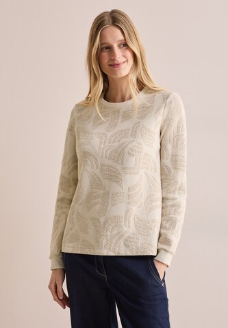 CECIL Jacquard Shirt in Beige: Vorderseite