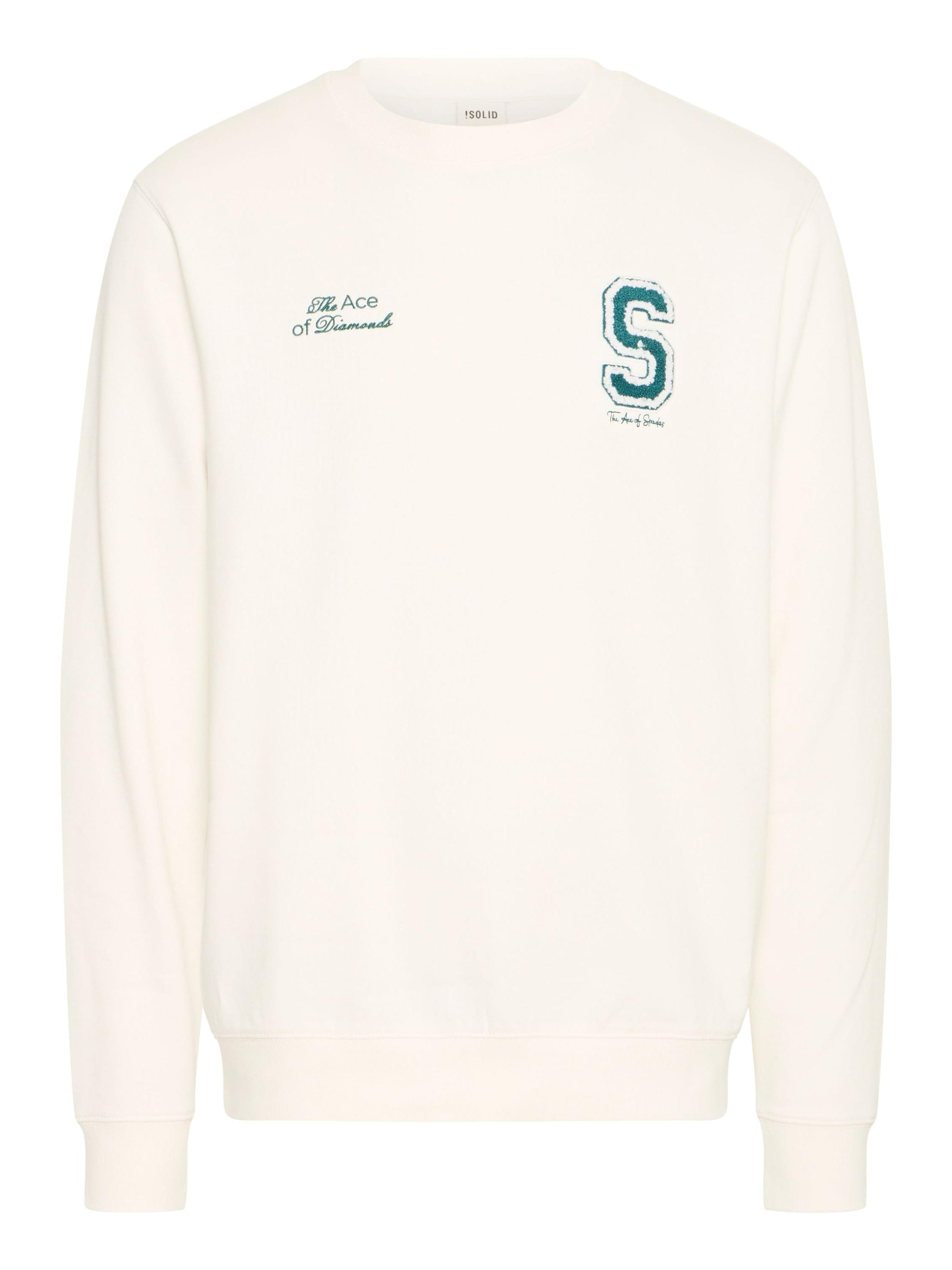 !Solid Sweater ' SDRIDLEY ' in White: front