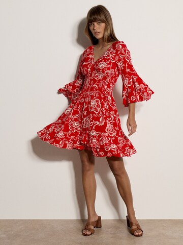Apricot Dress ' ' in Red