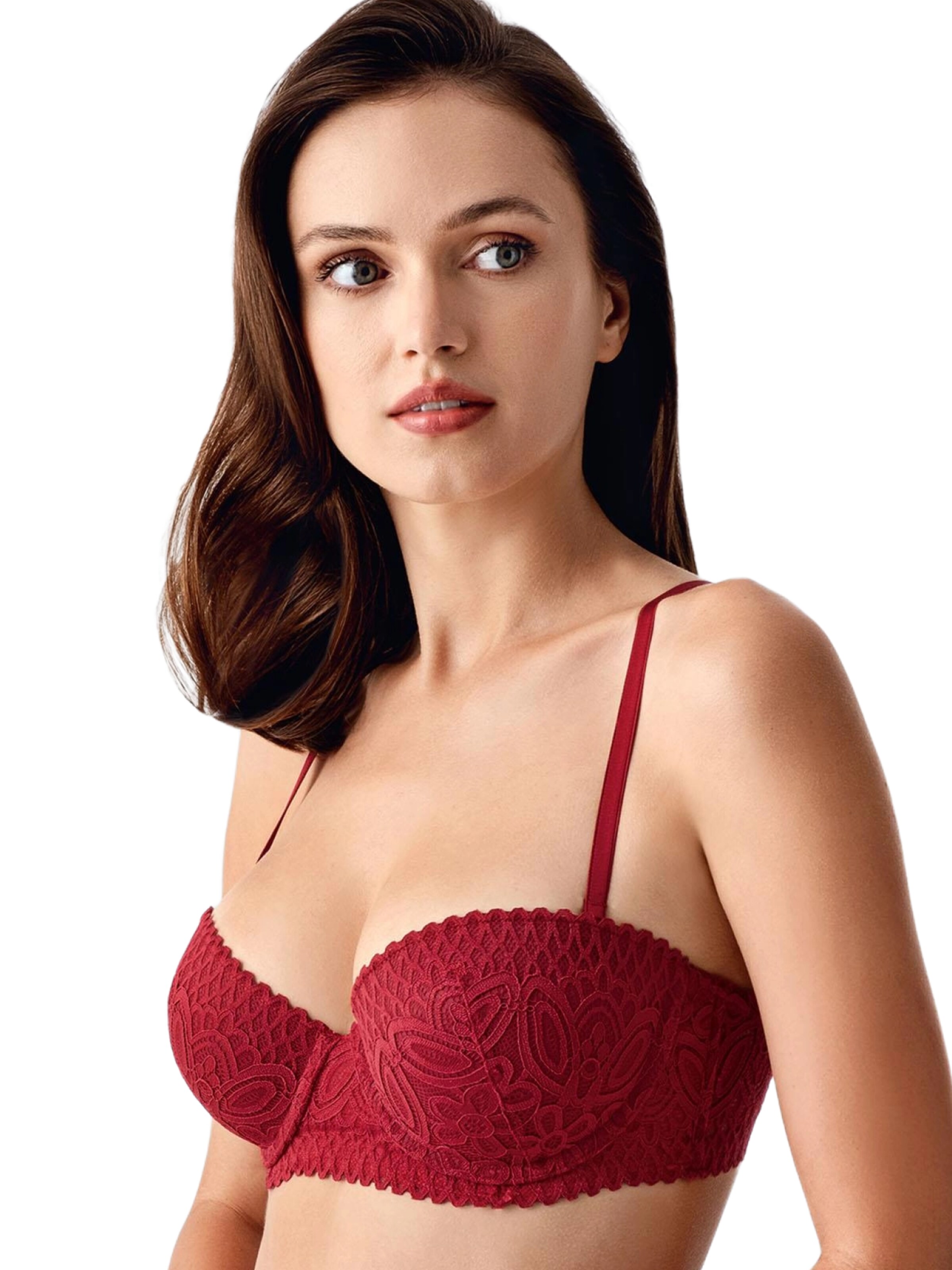 C&City Balconette Bra in Red