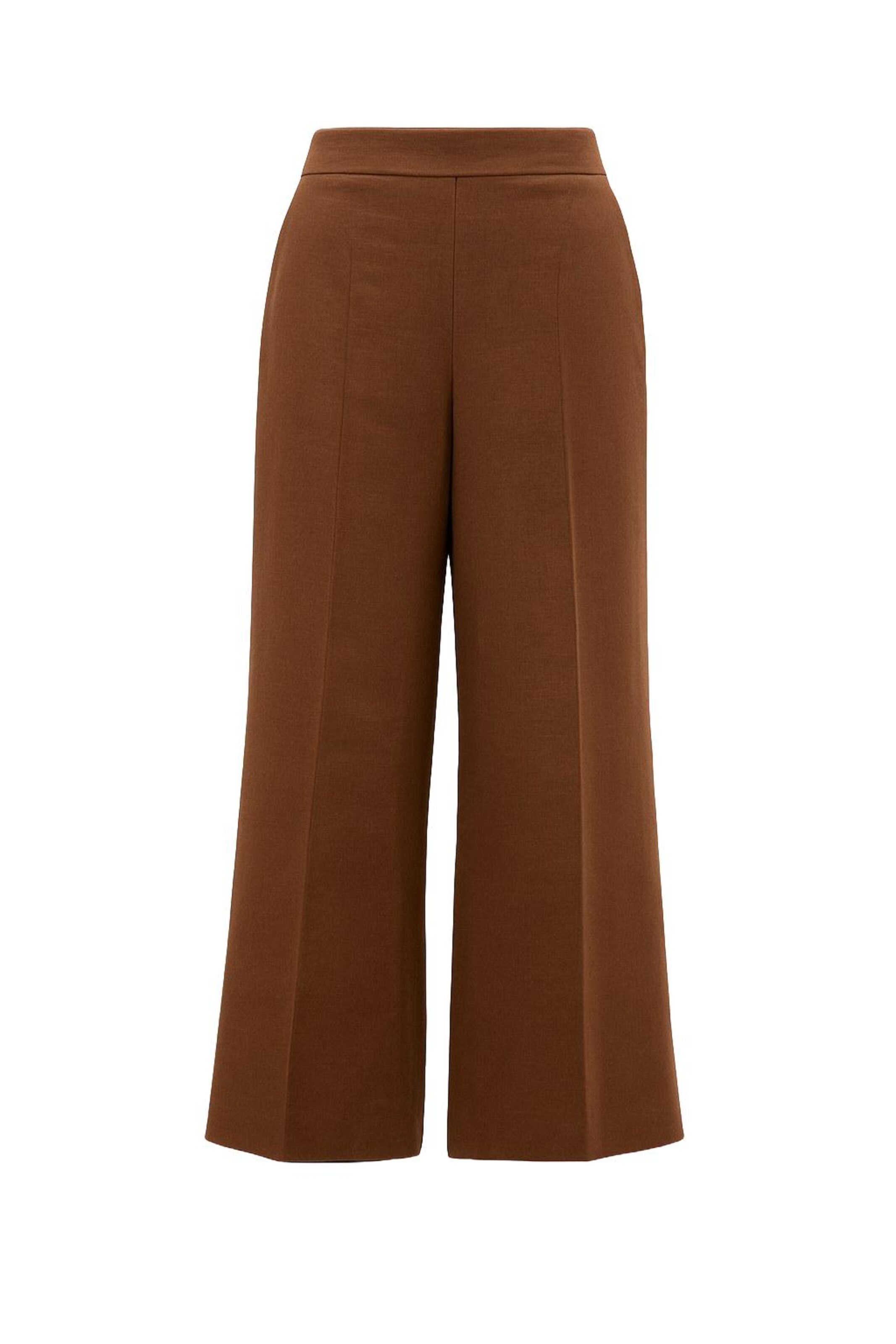 Wide Leg Pantalon MANUKA en marron : devant