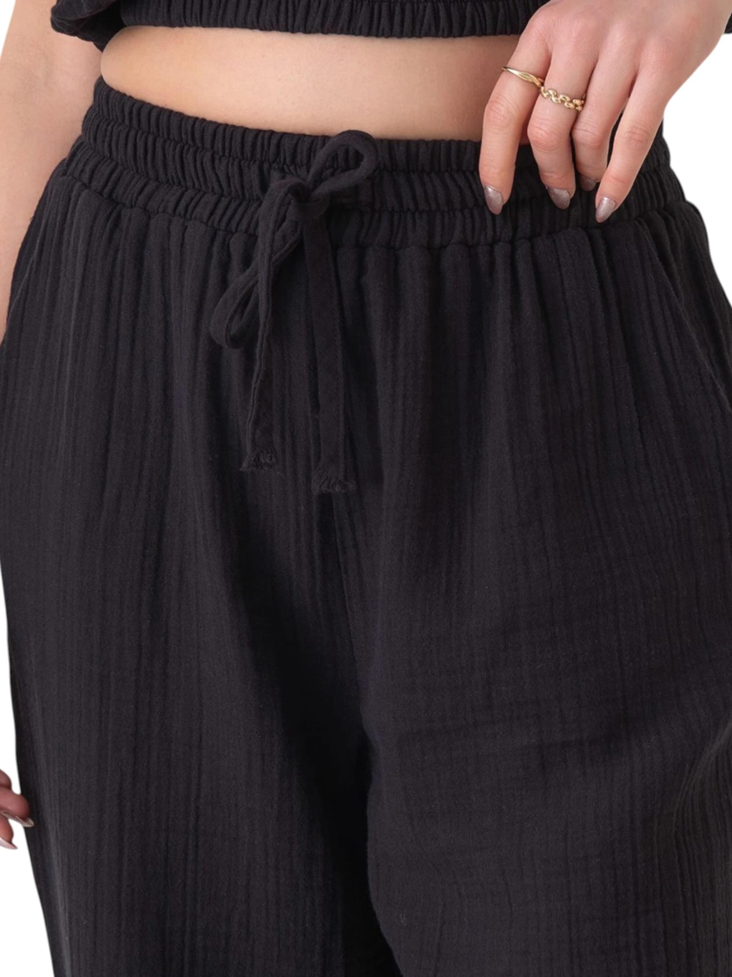WENOR - Tapered Pantalón 'TANORA' en negro