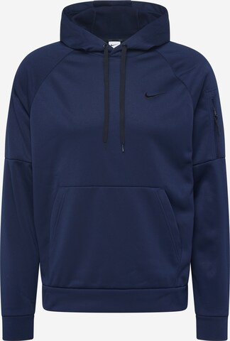 Sweat de sport NIKE en bleu : devant