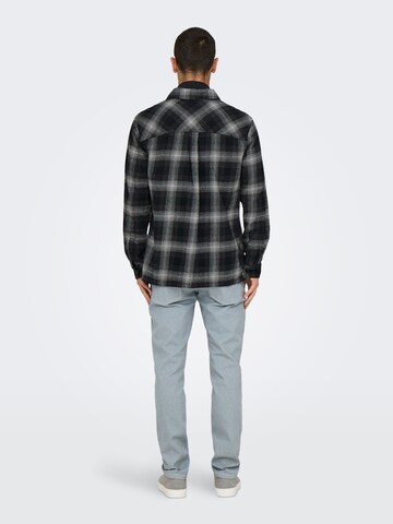 Only & Sons Regular fit Overhemd 'ONSCEDRIC' in Grijs