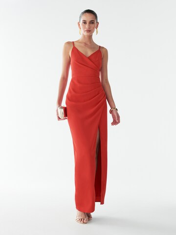 BWLDR Jurk 'Morley' in Rood: voorkant