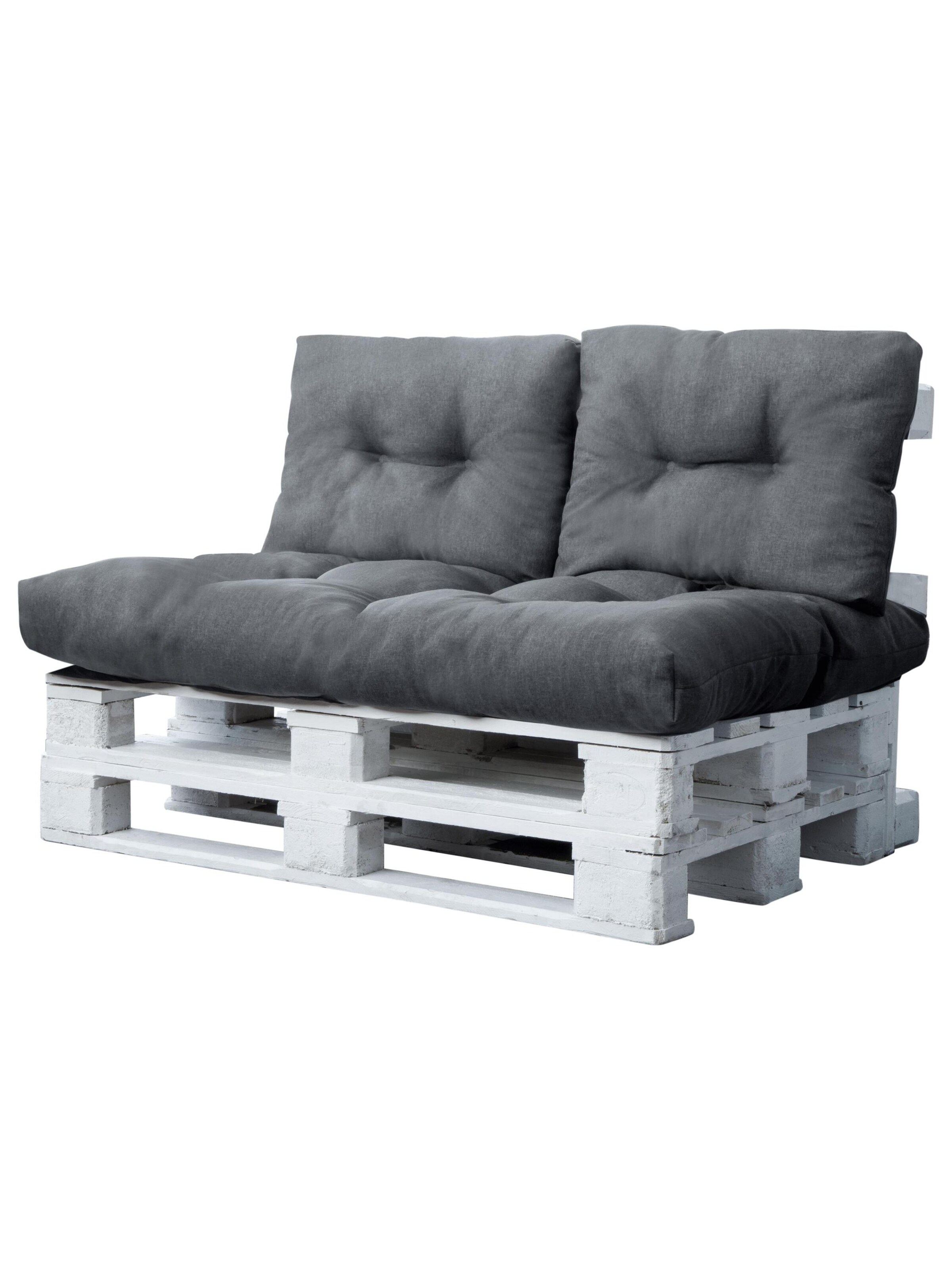 Aspero Zitkussens in Grijs: voorkant