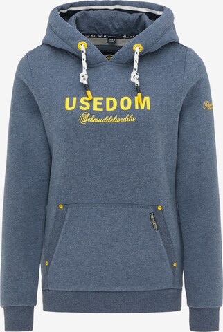 Schmuddelwedda Sweatshirt 'Usedom' in Blauw: voorkant