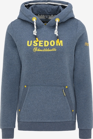 Schmuddelwedda Hoodie 'Usedom' in Blau: predná strana