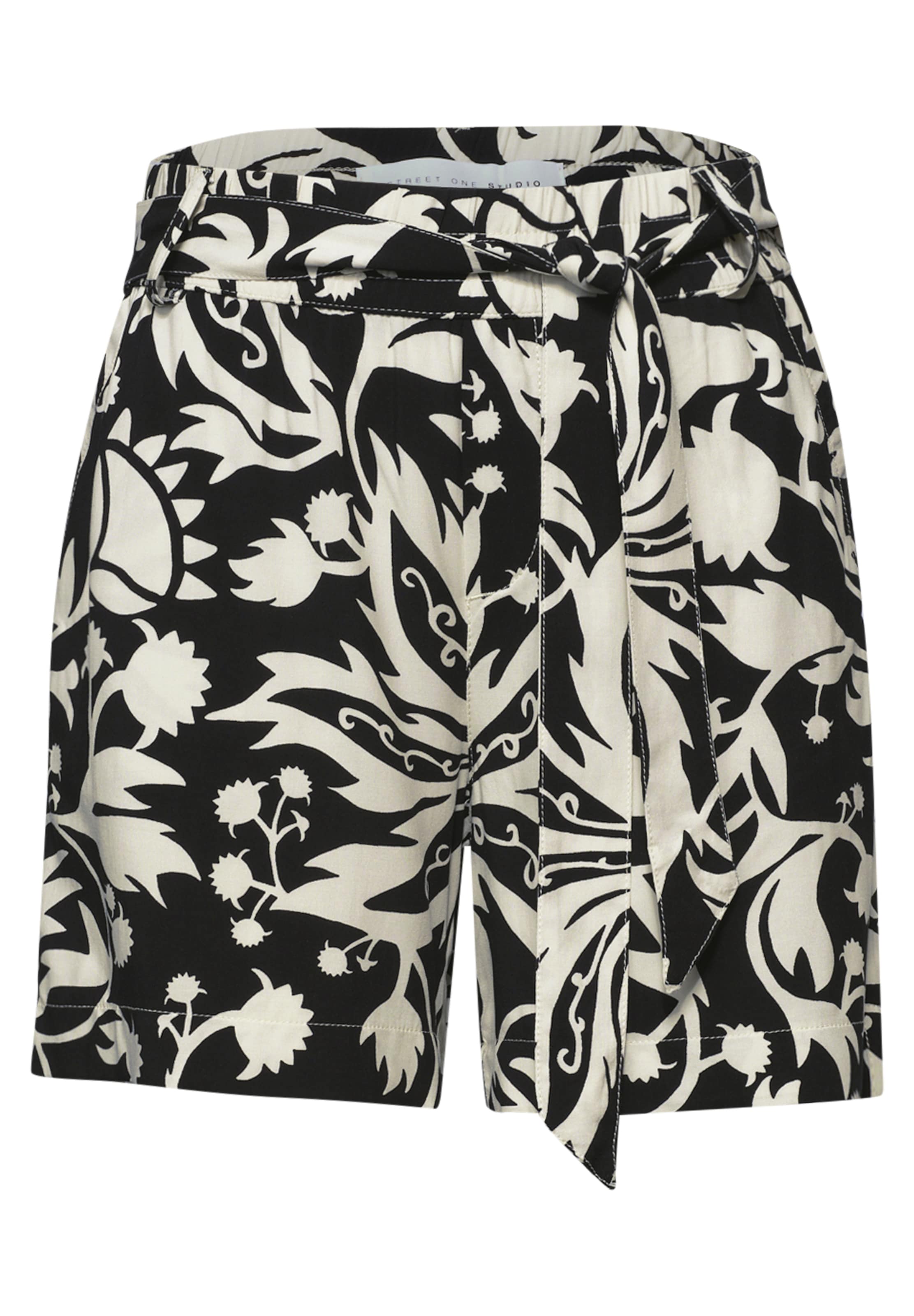Street One Studio Loose fit Pants in Black: front