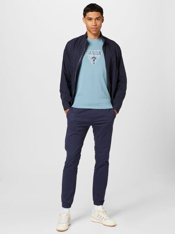 GUESS - Camiseta en azul
