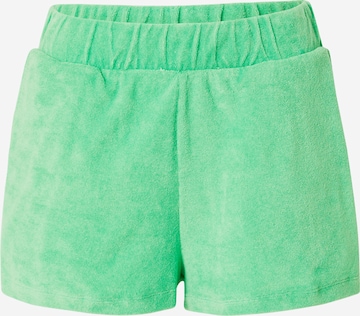 NA-KD Normální Kalhoty 'Josefine' – zelená: přední strana